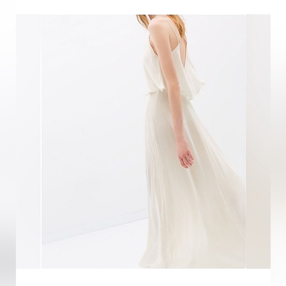 Zara Basic Elegant Flowy Cami Tiered Spaghetti St… - image 2